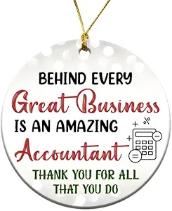 accountant christmas ornament 2024 accounting professional appreciation gifts for women men thank you gift