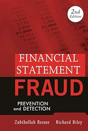 financial statement fraud 1st edition zabihollah rezaee 0470455705, 978-0470455708