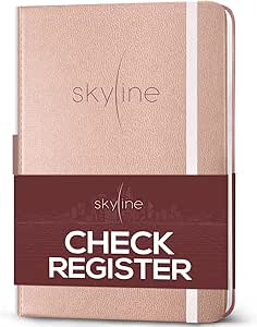 skyline check register accounting ledger log book for income and expenses transaction checkbook for small