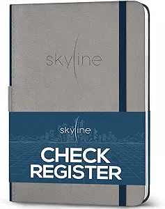 skyline check register accounting ledger log book for income and expenses transaction checkbook for small