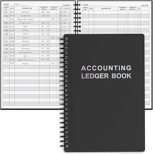 accounting ledger book a5 check register for small businesses and personal use account book for tracking