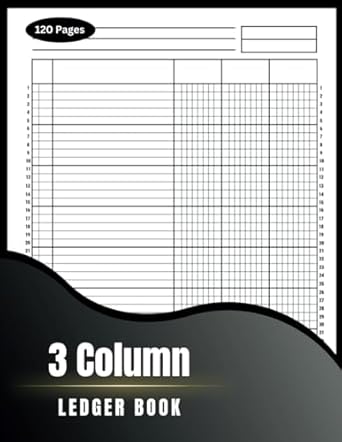 3 column ledger log book simple three column for bookkeeping and accounting blank customizable log book small