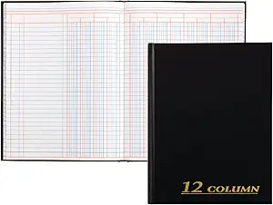 adams account book 7 x 9 25 inches black 12 columns 80 pages 1st edition  b0038jsjwg