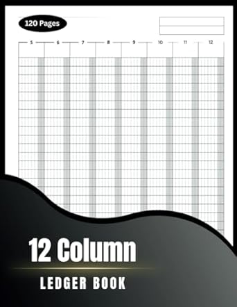12 column ledger log book simple twelve column for bookkeeping and accounting blank customizable log book