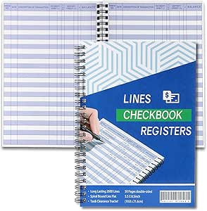 checkbook register check registers for personal accounting ledger book personal budget planner and money log