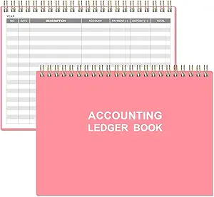 accounting ledger book a5 ledger book for bookkeeping small businesses and personal use expense tracker