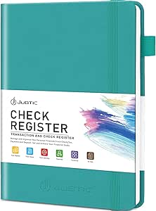 jubtic a5 check registers for personal checkbook accounting ledger for small business check register book