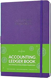 skyline accounting ledger book columnar log journal for personal use and small business bookkeeping expense