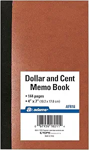 adams dollar and cent memo book 7 x 4 inches 144 pages 1st edition adams b006j2hykw