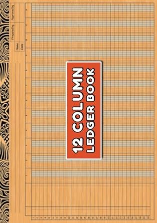 12 column ledger book twelve column accounting ledger log book for business personal finance and bookkeeping