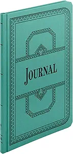 boorum and pease 66 series account book journal ruled green 150 pages 12 1/8 x 7 5/8 blue 1st edition boorum