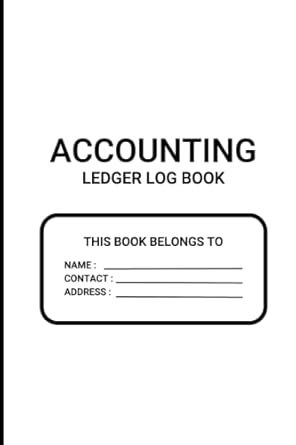 accounting ledger log book simple financial cash for small businesses and peoples 6x9 inches 120 pages 1st