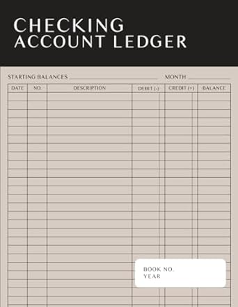 checking account ledger book large print payment record and tracker log book 8 5x11 inch simple accounting