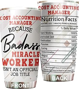 miracle worker nutrition facts cost accounting manager tumbler stainless steel 20oz funny gifts bulks for