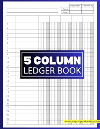 5 column ledger book organizational ledger notebook accounting ledger with white paper 1st edition calendy