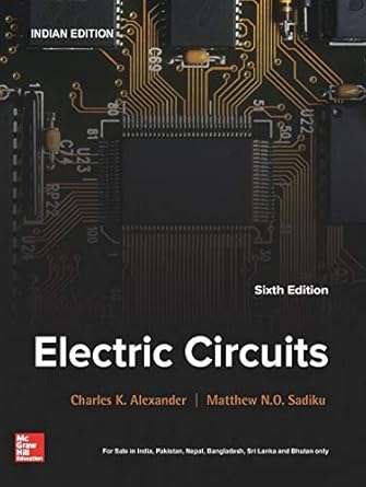 fundamentals of electric circuits 1st edition alexander 9353165504, 978-9353165505