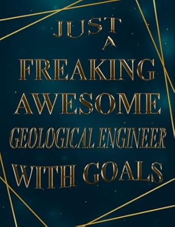 just a freaking awesome geological engineer with goals 2022 2023 monthly calendar planner two year planner