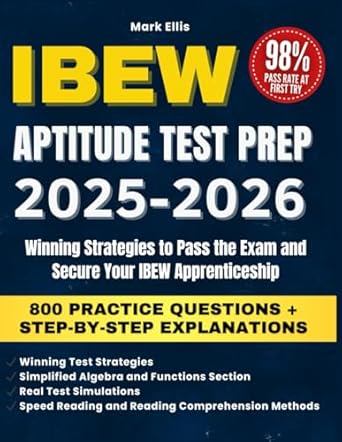 ibew aptitude test prep updated guide with 800 practice questions winning strategies and step by step