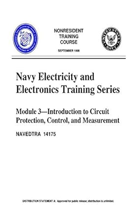 the navy electricity and electronics training series module 03 introduction to circuit protection control and