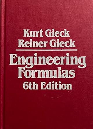engineering formulas 1st edition kurt gieck 0070234558, 978-0070234550