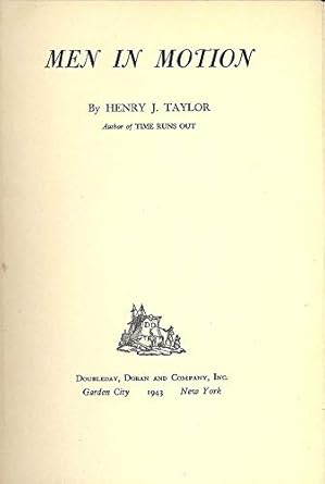 men in motion 1st edition henry junior taylor b0007f3rto