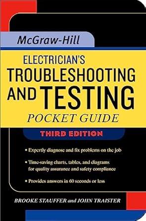 electricians troubleshooting and testing pocket guide 3rd edition brooke stauffer ,john e traister