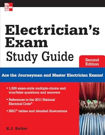 electricians exam study guide 2/e 1st edition kimberley keller 007179204x, 978-0071792042