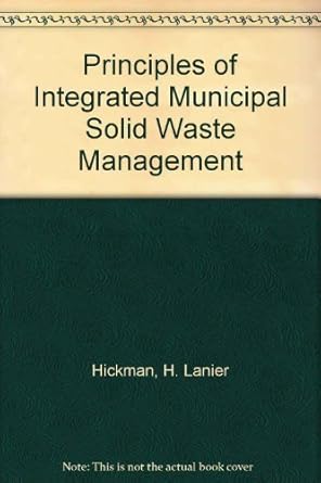 principles of integrated municipal solid waste management 1st edition h lanier hickman 1883767261,
