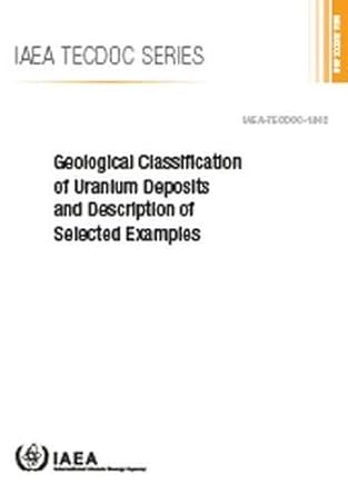 geological classification of uranium deposits and description of selected examples 1st edition international