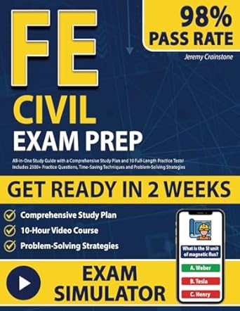 fe civil exam prep all in one study guide with a comprehensive study plan and 10 full length practice tests