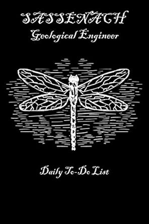 sassenach geological engineer dragonfly daily to do list a minimalist planner with checkboxes to help you get