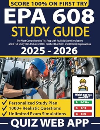 epa 608 study guide the most comprehensive test prep with realistic exam simulations and a full study plan