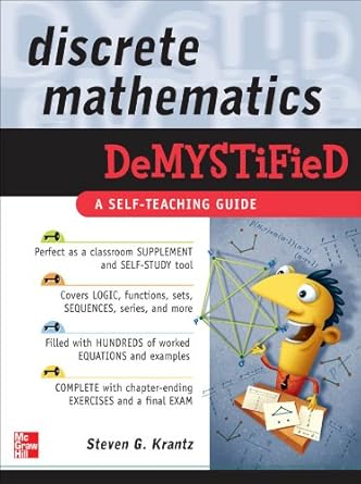 discrete mathematics demystified 1st edition steven g krantz b001j04mn6, 978-0071549493