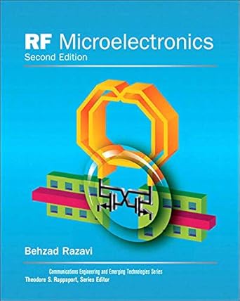 rf microelectronics 1st edition behzad razavi b00b8v09ba, 978-0132901055