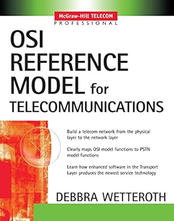 osi reference model for telecommunications 1st edition debbra wetteroth b001kd7kj0, 978-0071416054