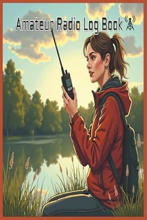 amateur radio log book ham logbook with north american band plan for quick reference compact size 100 pages