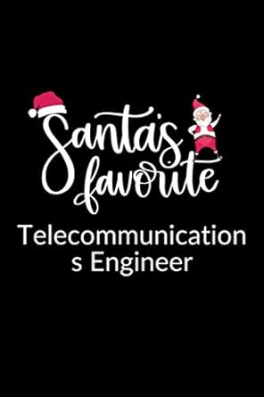 santas favorite telecommunications engineer funny christmas journal notebook office gag gift for