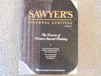 sawyers internal auditing the practice of modern internal auditing 1st edition lawrence b sawyer ,mortimer a