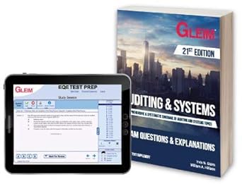 auditing and systems exam questions and explanations with access code 1st edition gleim 1618541811,