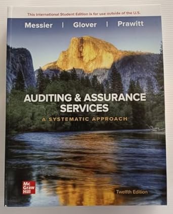 auditing and assurance services a systematic approach textbook only international edition douglas f prawitt
