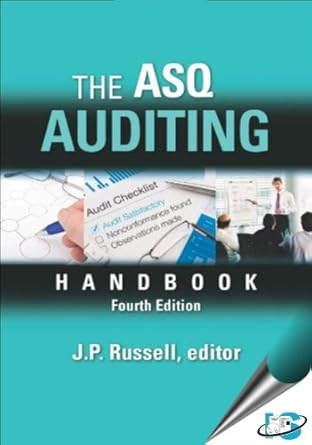 the asq auditing handbook 1st edition russell t westcott 8174890270, 978-8174890276
