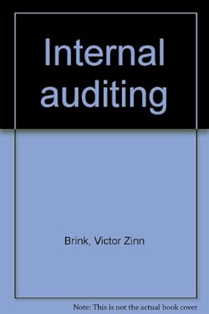 internal auditing 1st edition victor zinn brink b0006avfxk
