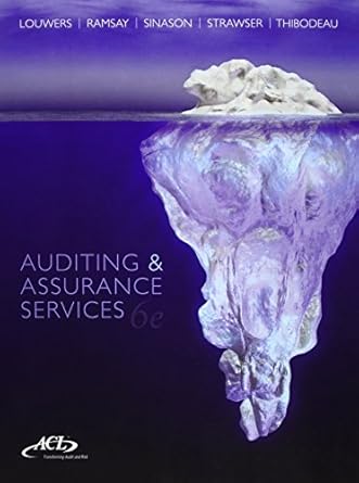 auditing and assurance services 1st edition timothy j louwers ,robert j ramsay ,david h sinason ,jerry r