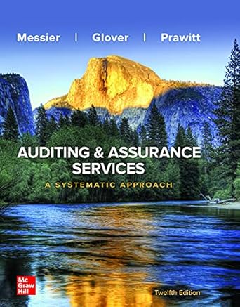 auditing and assurance services a systematic approach 1st edition william f messier jr b09hblrhqk,
