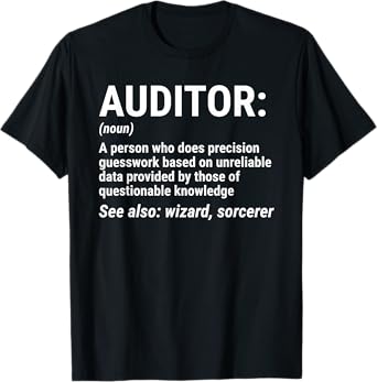 auditor definition funny auditing wizard t shirt 1st edition  b07gdv4pp6