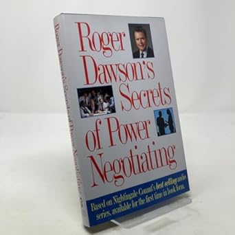 roger dawsons secrets of power negotiating 1st edition dawson 1564141535, 978-1564141538