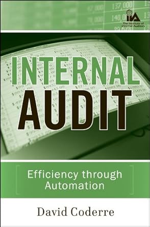 internal audit efficiency through automation series book 10 1st edition david coderre b001jsjkdk,
