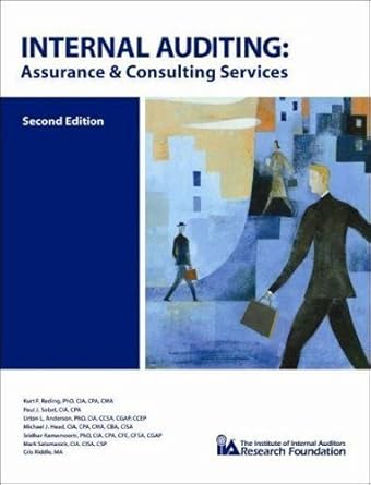 internal auditing assurance and consulting services 2 by kurt f reding phd cia cpa cma paul j sobel cia cpa