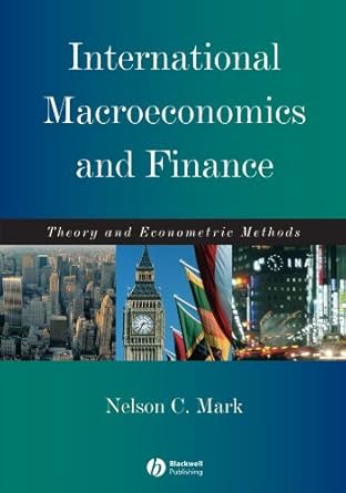 international macroeconomics and finance theory and econometric methods by nelson mark 1st edition mark w