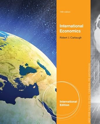 international economics 1st edition carbaugh 1285060318, 978-1285060316